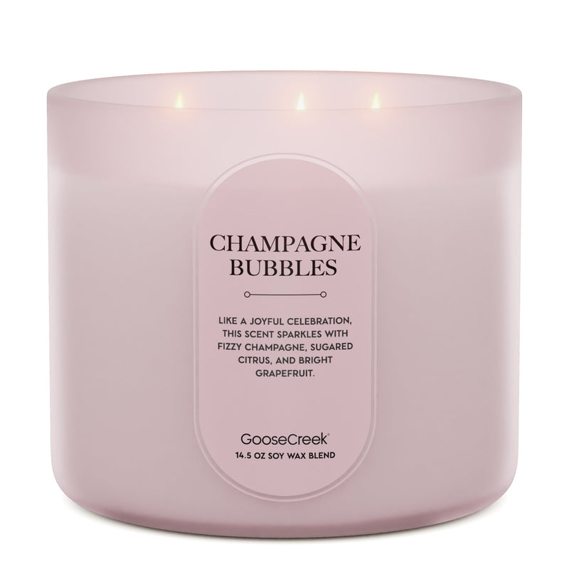 Champagne Bubbles Large 3-Wick Candle PWE