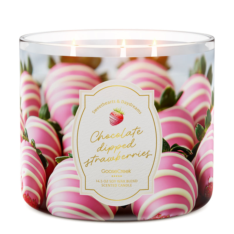 Chocolate Dipped Strawberries Large 3-Wick Candle ZZC