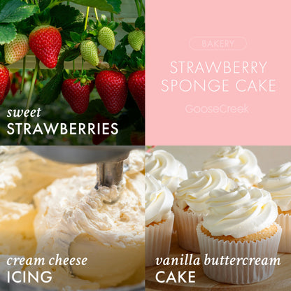 Strawberry Sponge Cake 7oz Single Wick Candle