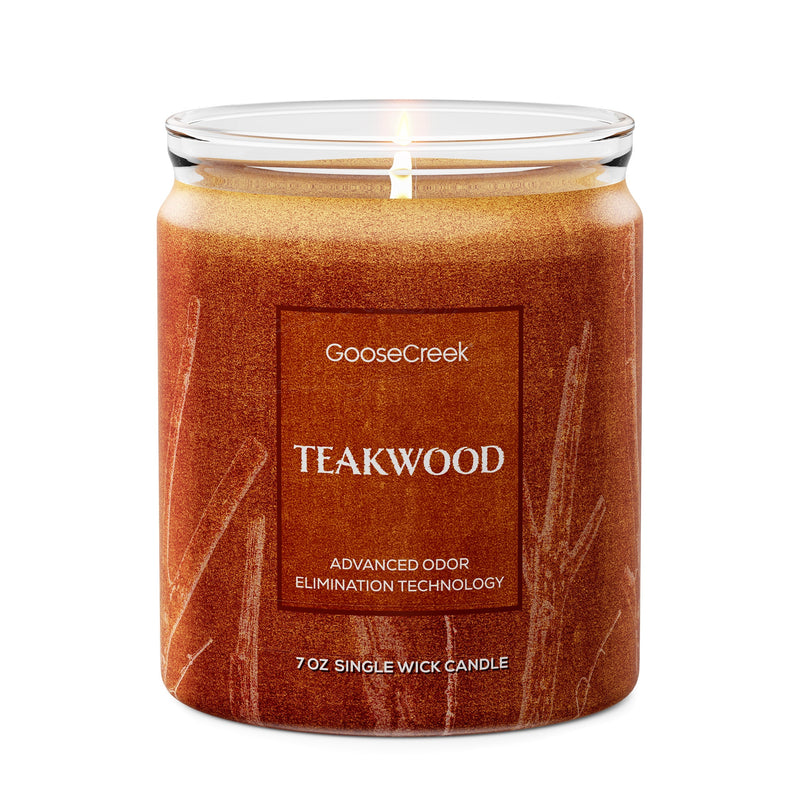 Teakwood Odor Eliminating 7oz Single Wick Candle LL0